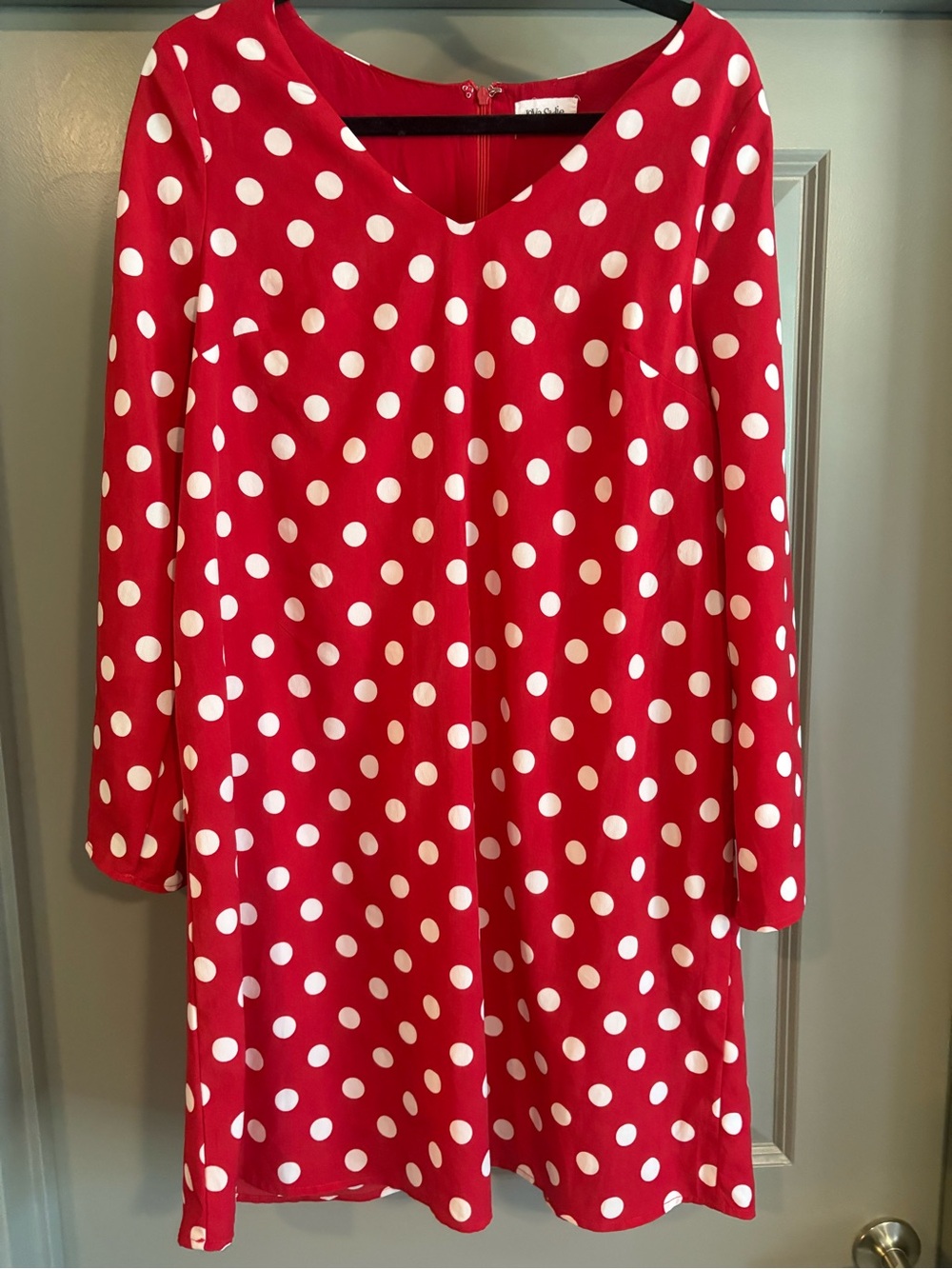 Love Sadie Red Polka Dot Midi Dress with White Spots